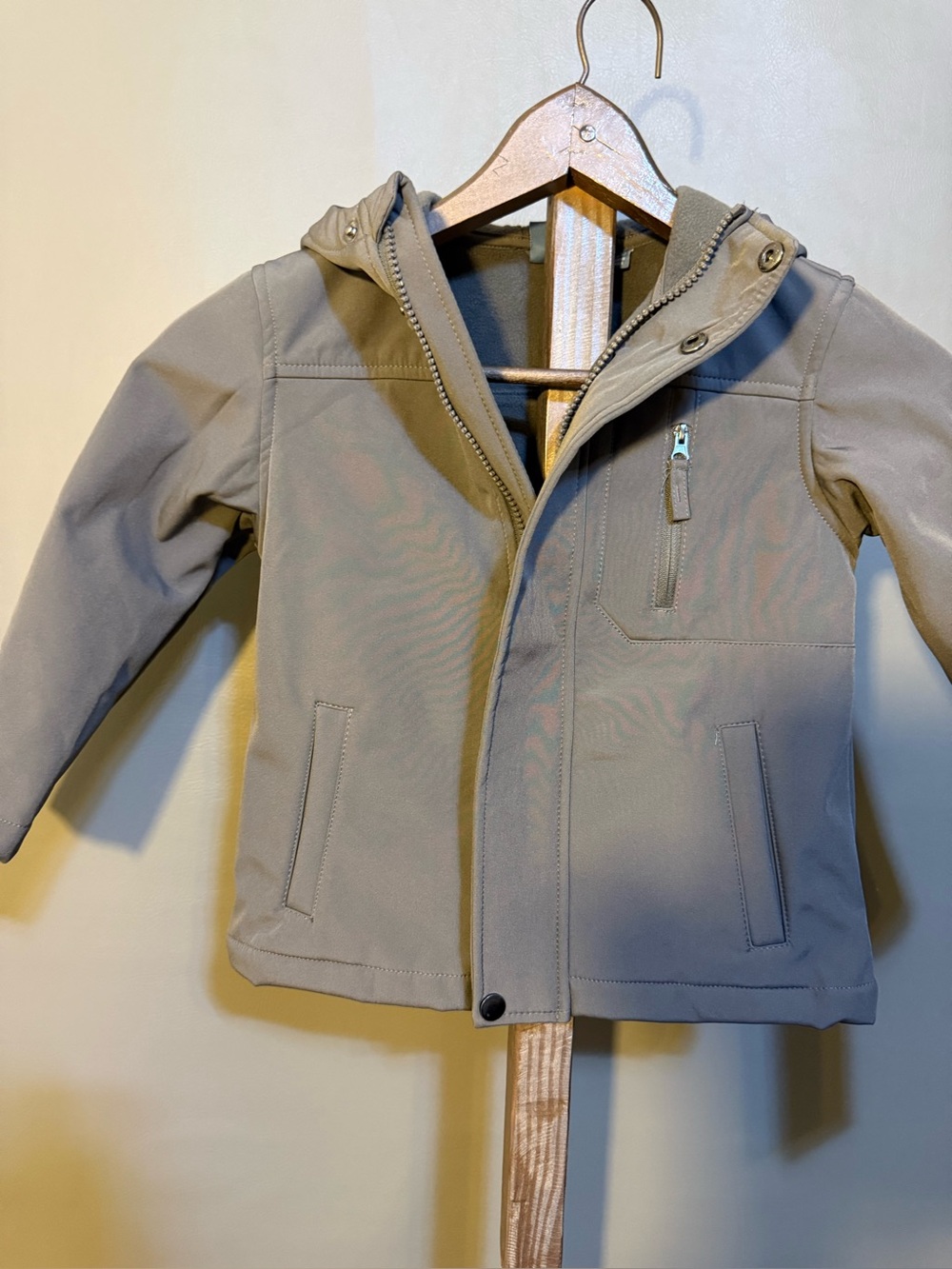 Weather Club Kids Hooded Softshell Jacket - Gray